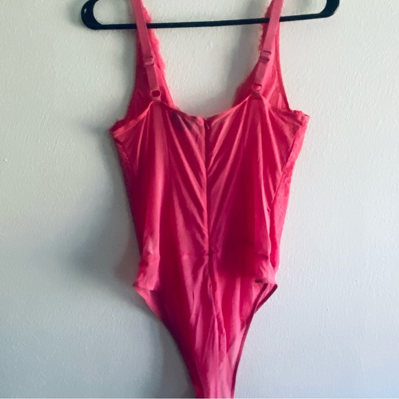 Revolve Bandit pink lace bodysuit - Picture 8 of 10